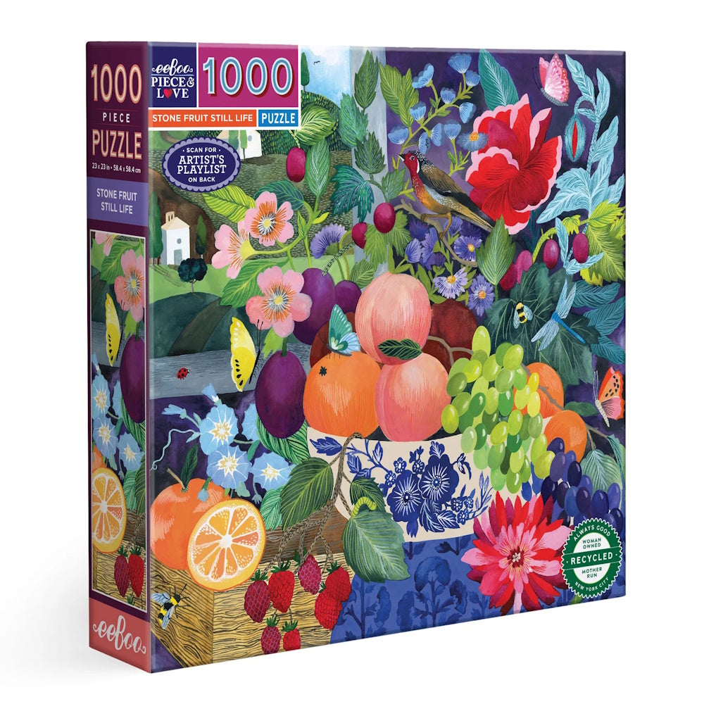 eeBoo 1000 Piece Puzzle - Stone Fruit Still Life
