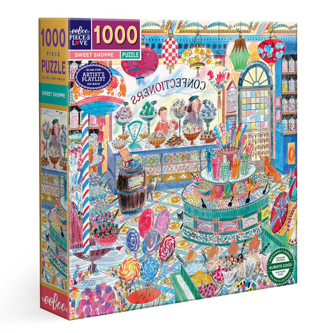 eeBoo 1000 Piece Puzzle - Sweet Shoppe