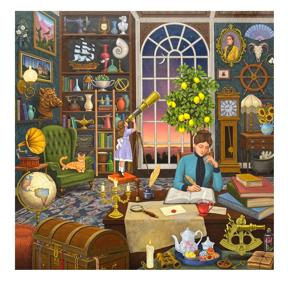 eeBoo Alchemist's Library 1000 Piece Puzzle