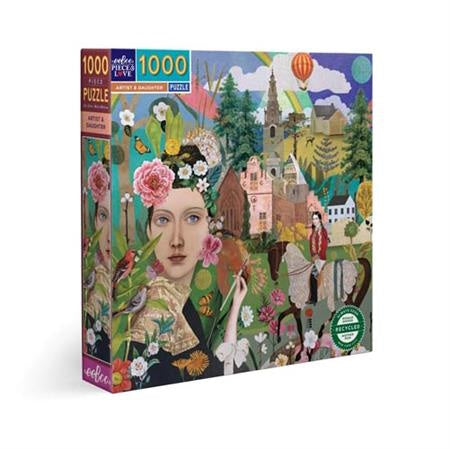 eeBoo Artist & Daughter 1000 Piece Puzzle