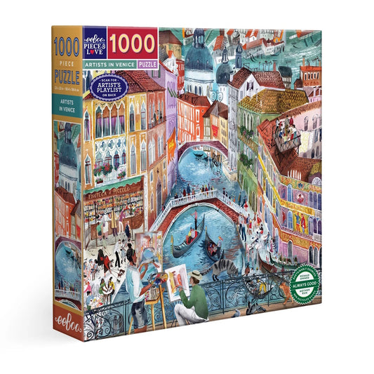 eeBoo 1000 Piece Puzzle - Artists in Venice