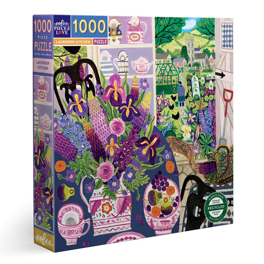 eeBoo 1000 Piece Puzzle - Lavender Kitchen
