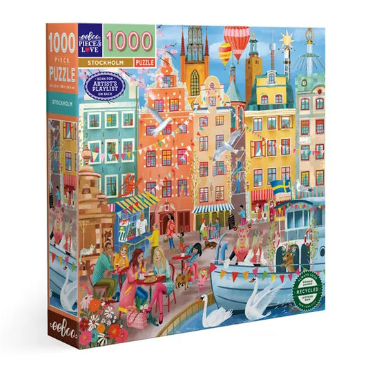 eeBoo 1000 Piece Puzzle - Stockholm