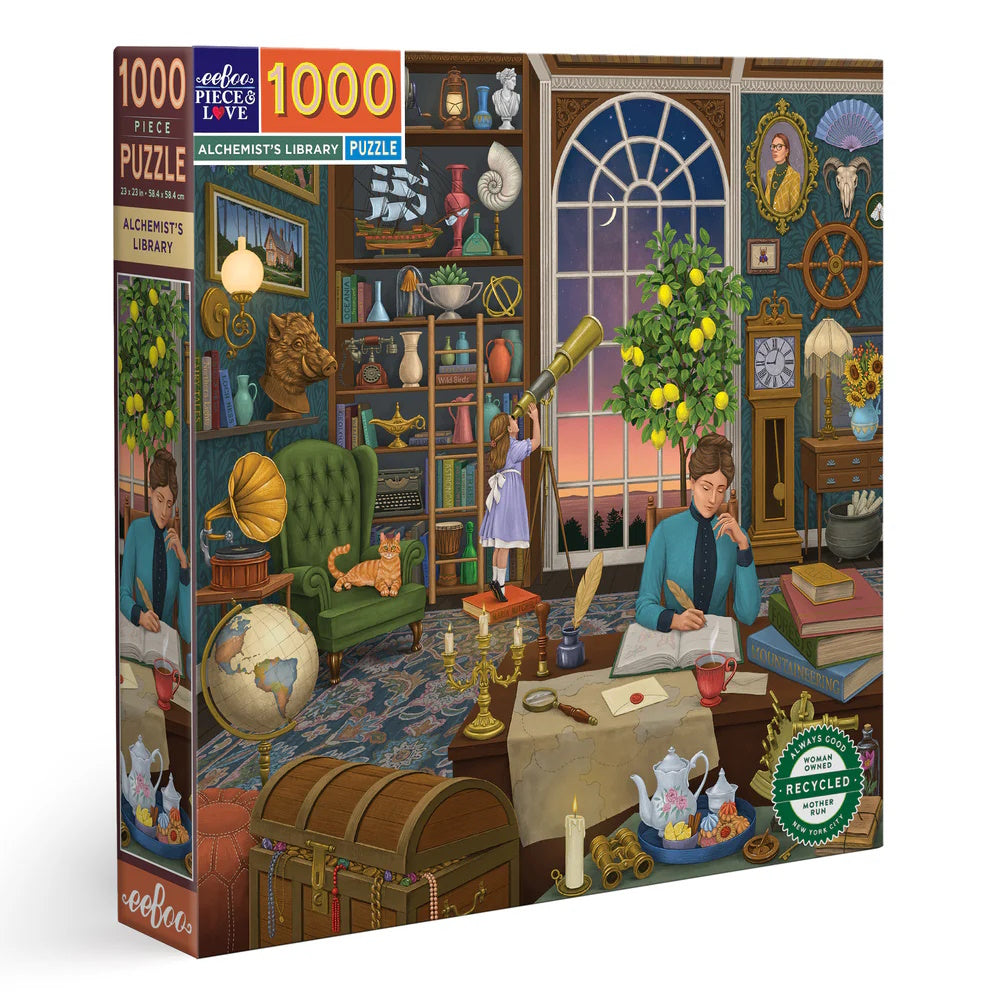 eeBoo Alchemist's Library 1000 Piece Puzzle