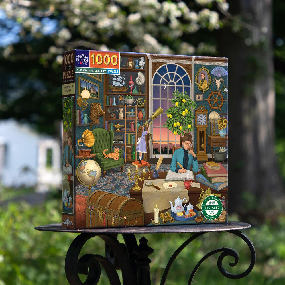 eeBoo Alchemist's Library 1000 Piece Puzzle