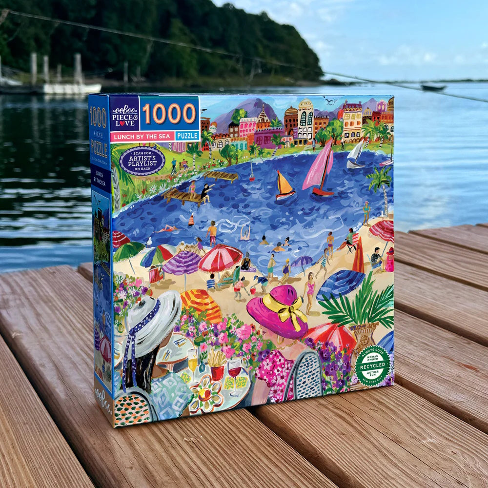 eeBoo 1000 Piece Puzzle - Lunch by the Sea