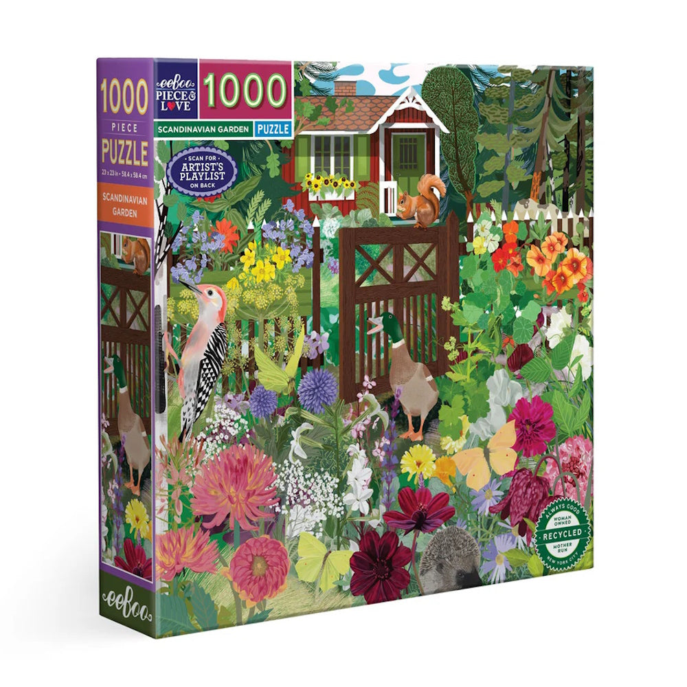 eeBoo 1000 Piece Puzzle - Scandinavian Garden