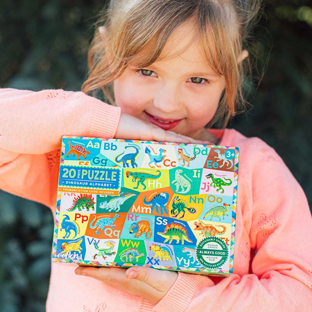 eeBoo Dinosaur Alphabet 20 Piece Puzzle