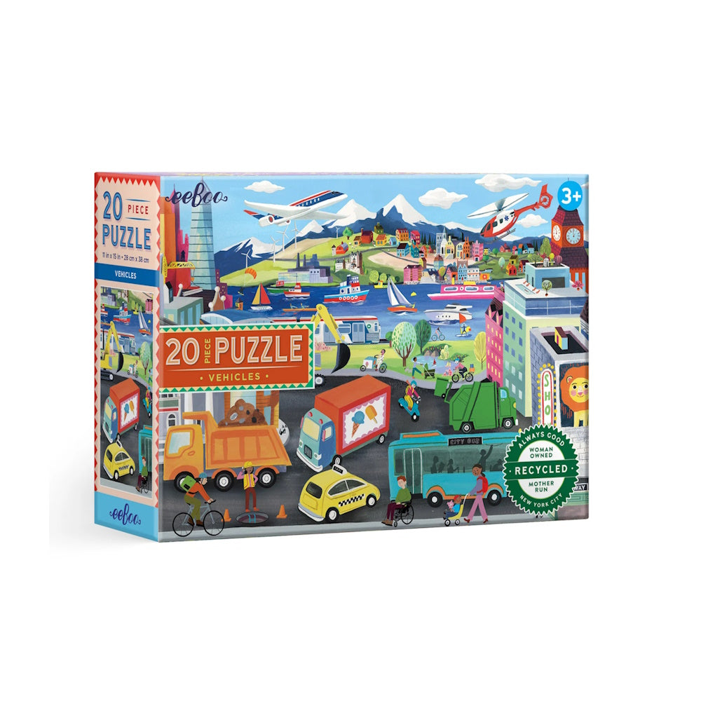 eeBoo Vehicles 20 Piece Puzzle