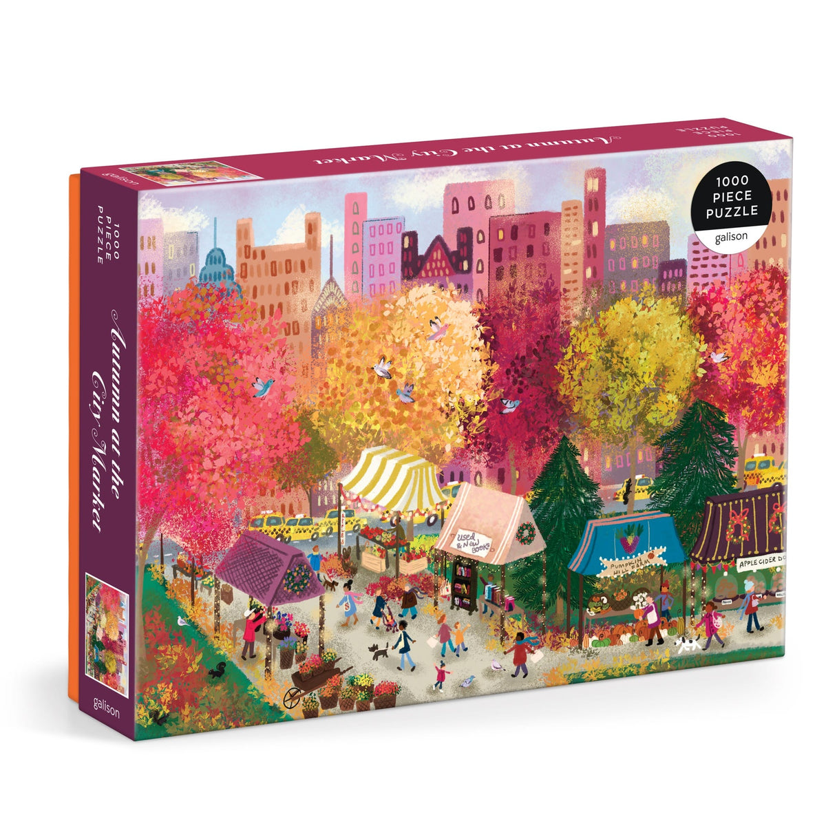 Galison 1000 Piece Jigsaw Puzzle - Autumn at the City Market