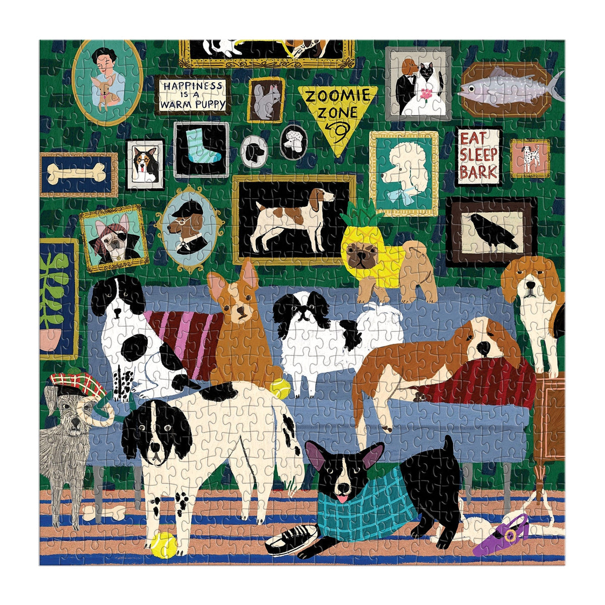 Galison 500 Piece Puzzle - Lounge Dogs