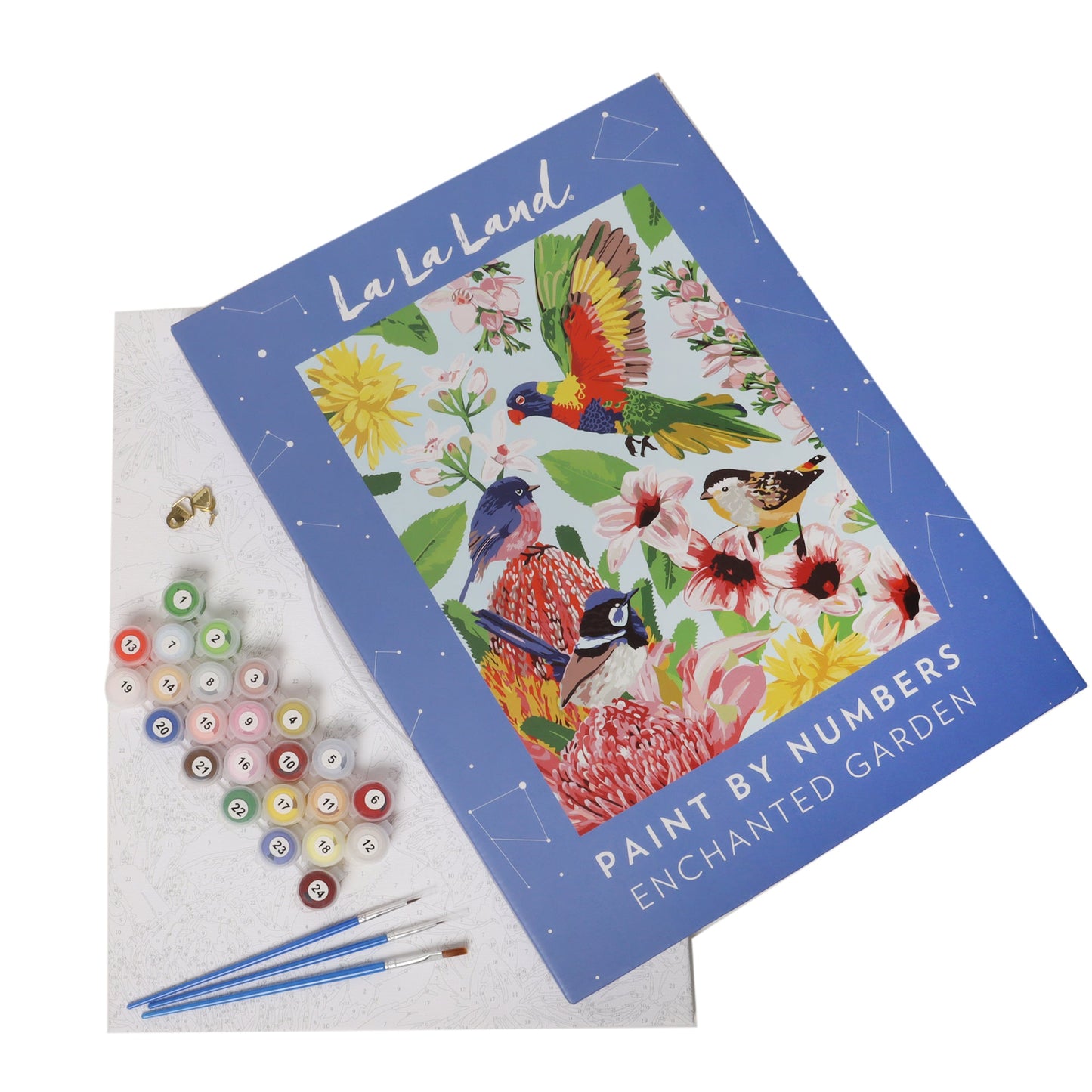 La La Land Enchanted Garden Paint By Numbers Kit