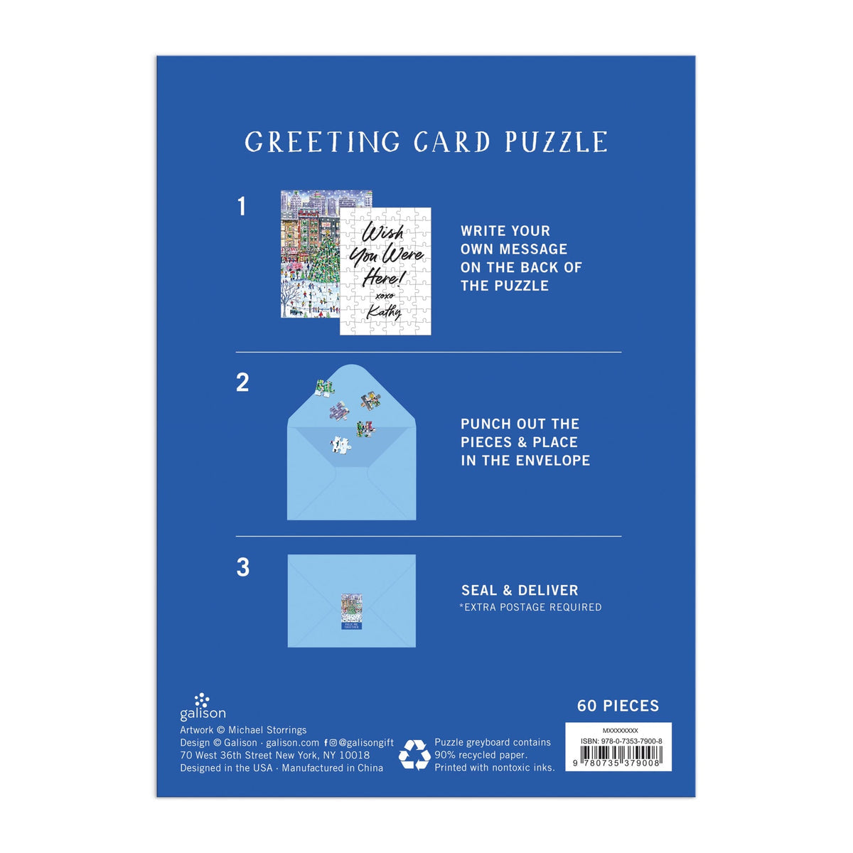 Christmas in the City Greeting Card Puzzle