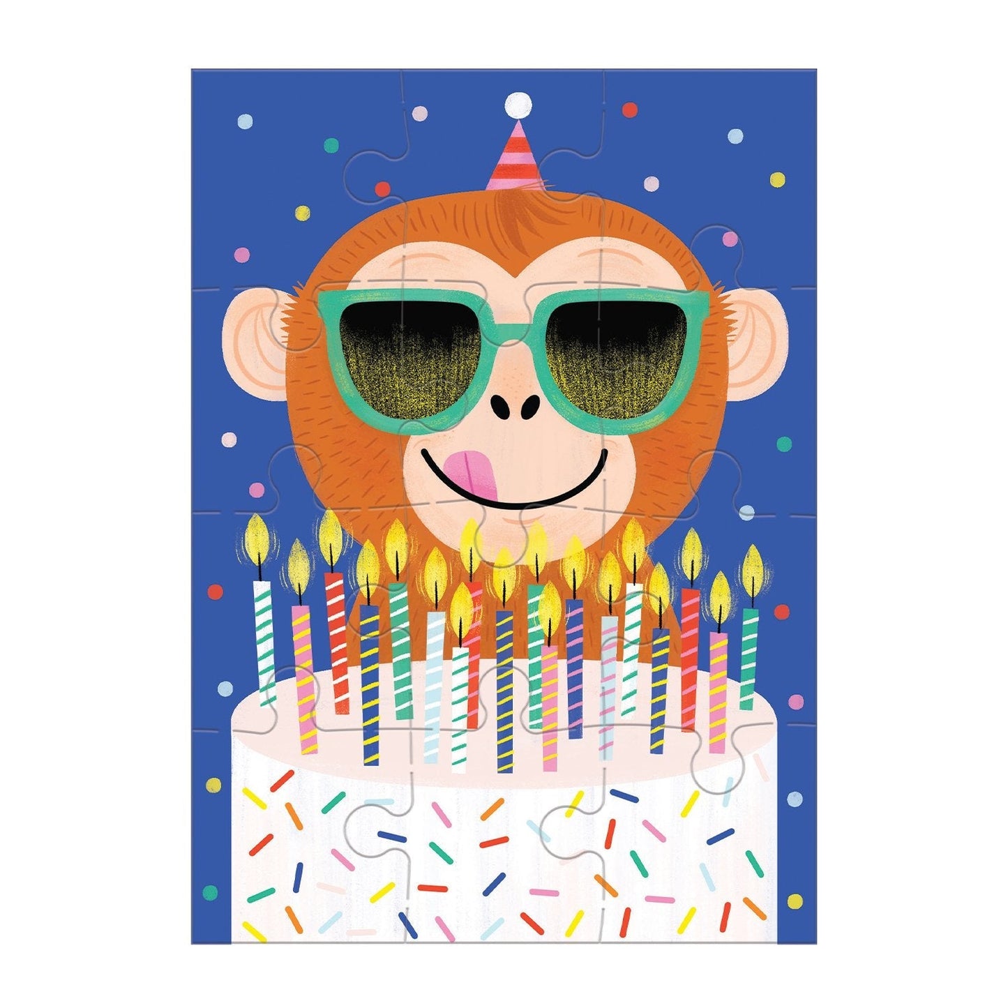 Monkey Cake Greeting Card Puzzle