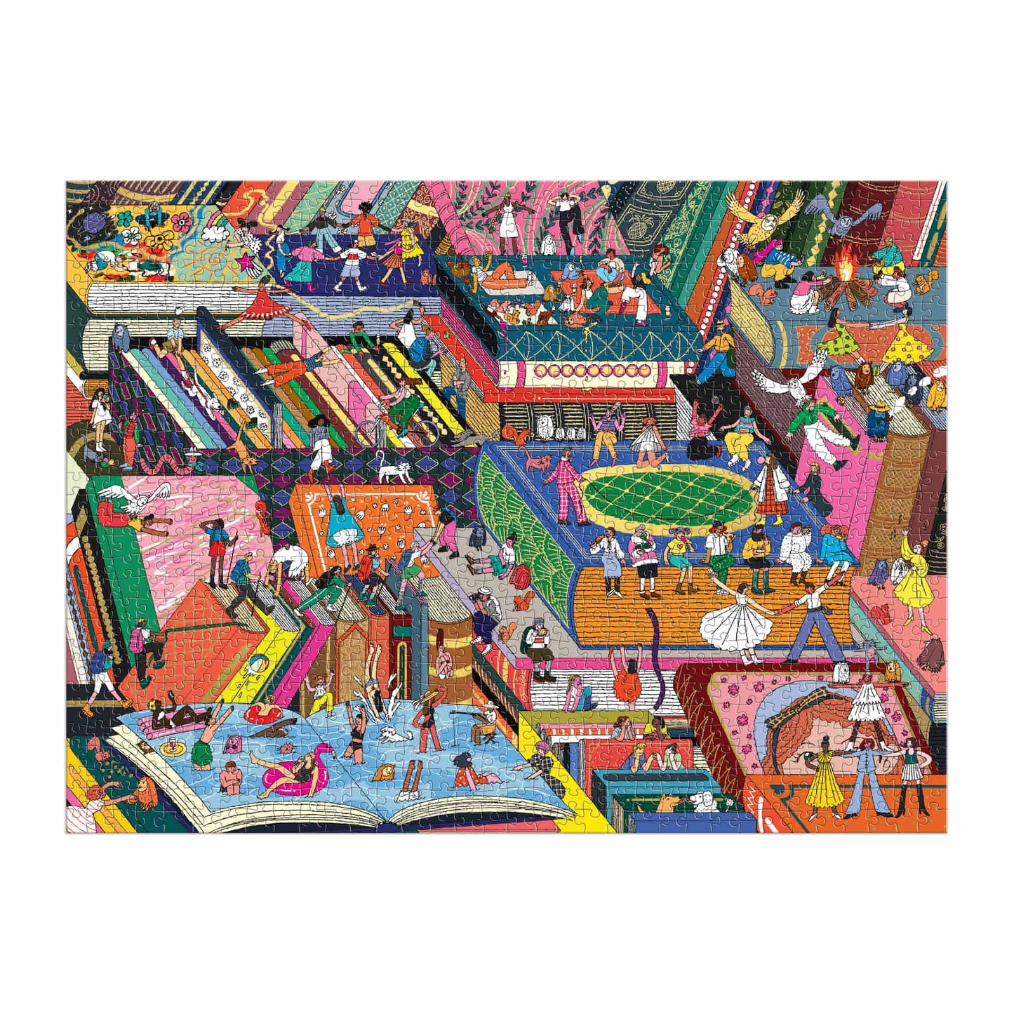 Galison 1000 Piece Jigsaw Puzzle - Novel Neighbourhood