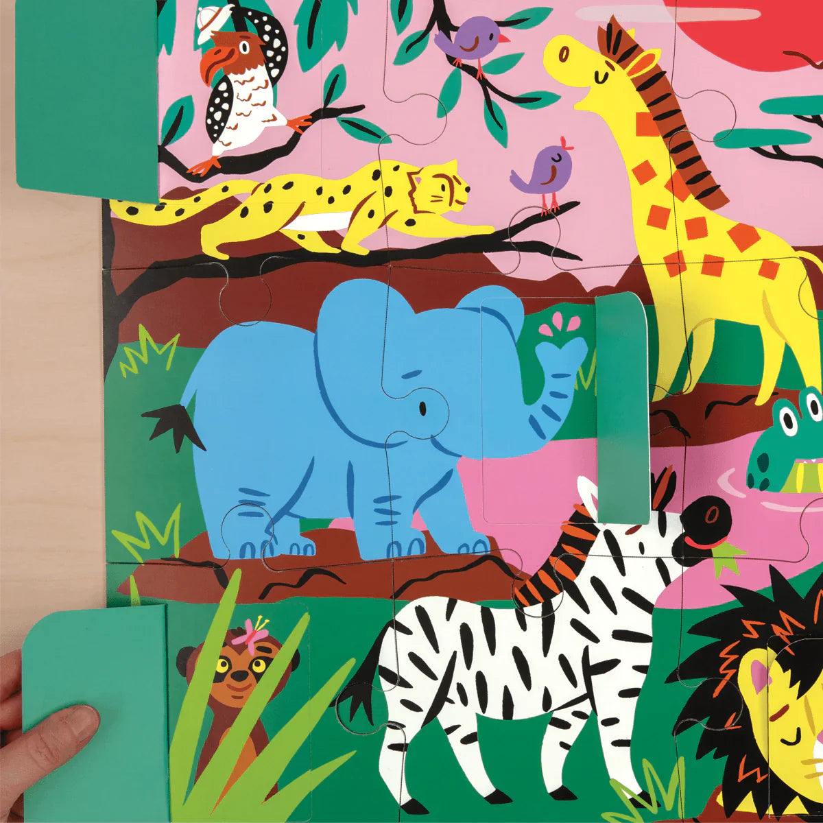 Mudpuppy On Safari Lift-the-Flap Puzzle