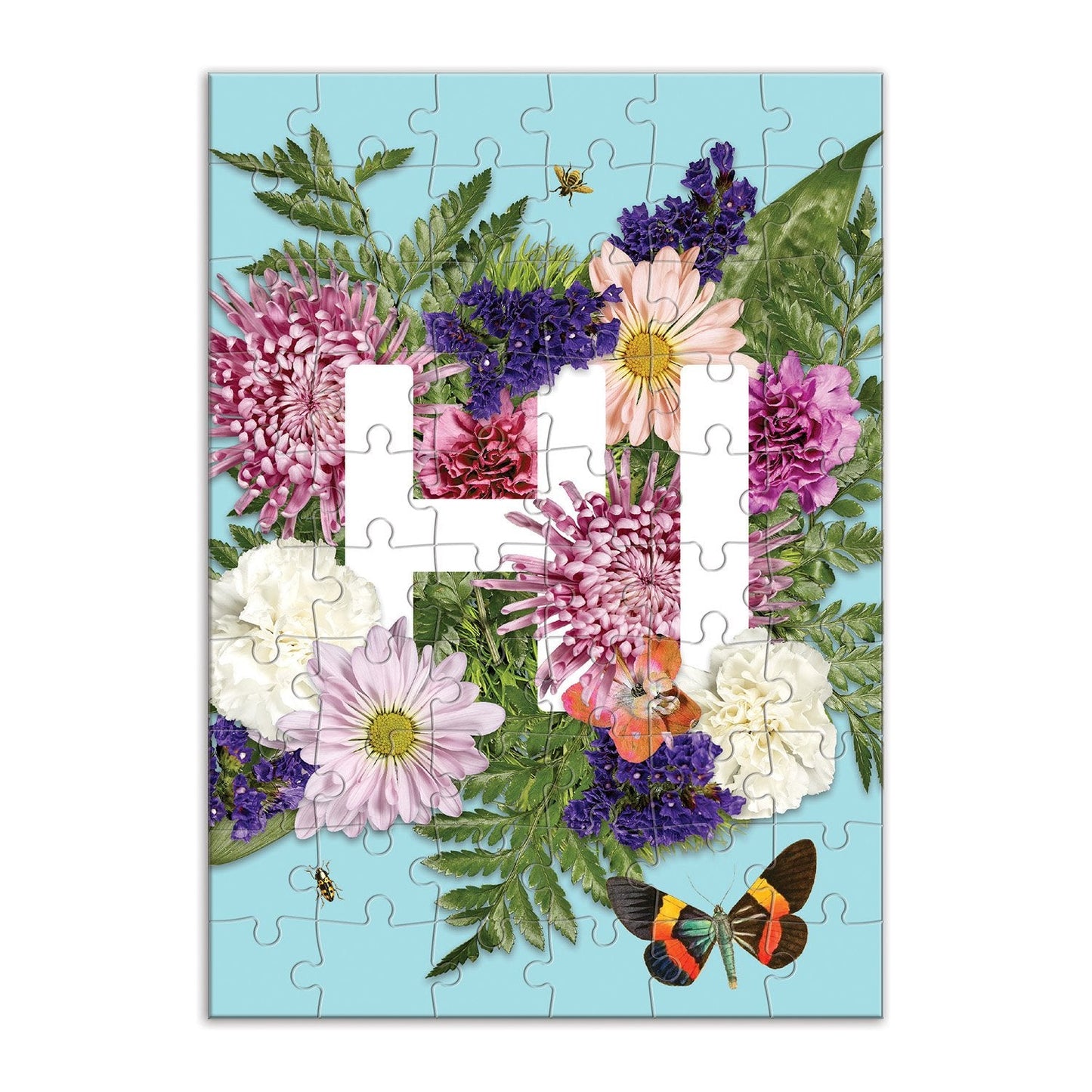 Say It With Flowers HI Greeting Card Puzzle