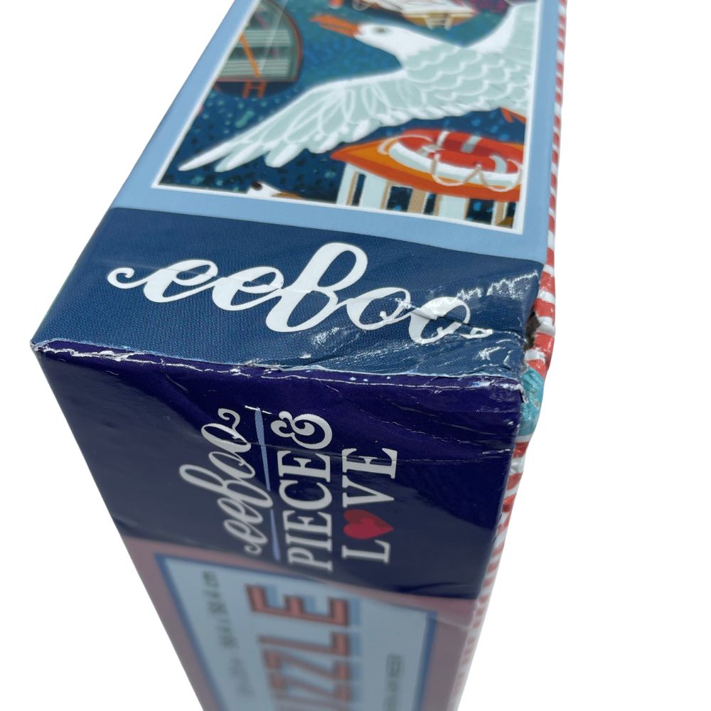 eeBoo Seaside Harbour 1000 Piece Puzzle (Damaged Box)