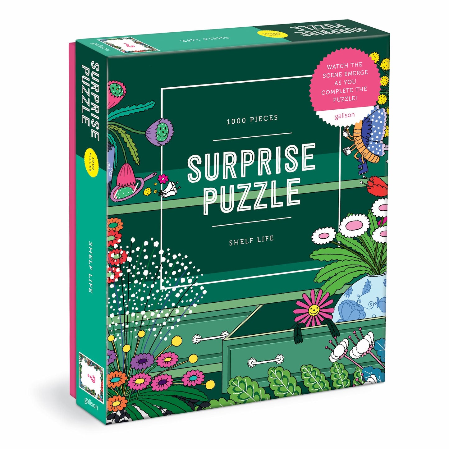 Galison 1000 Piece Shelf Life Surprise Puzzle
