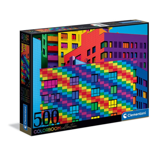 Clementoni 500 Piece Jigsaw Puzzle - Colour Boom Collection Squares