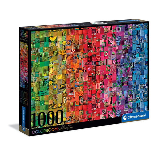 Clementoni 1000 Piece Jigsaw Puzzle - Colour Boom Collection Collage
