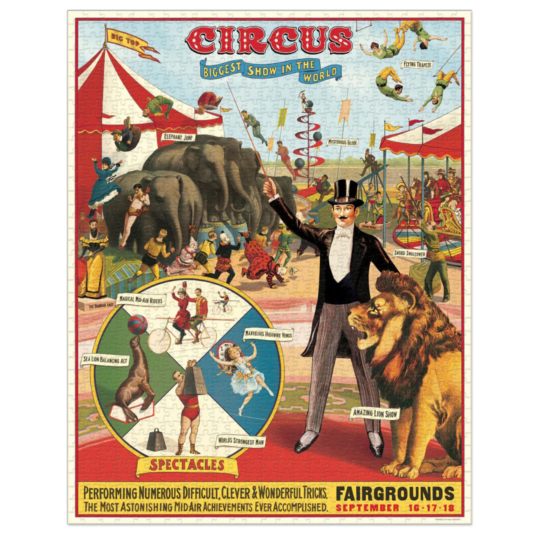 Cavallini 1000 Piece Jigsaw Puzzle - Circus