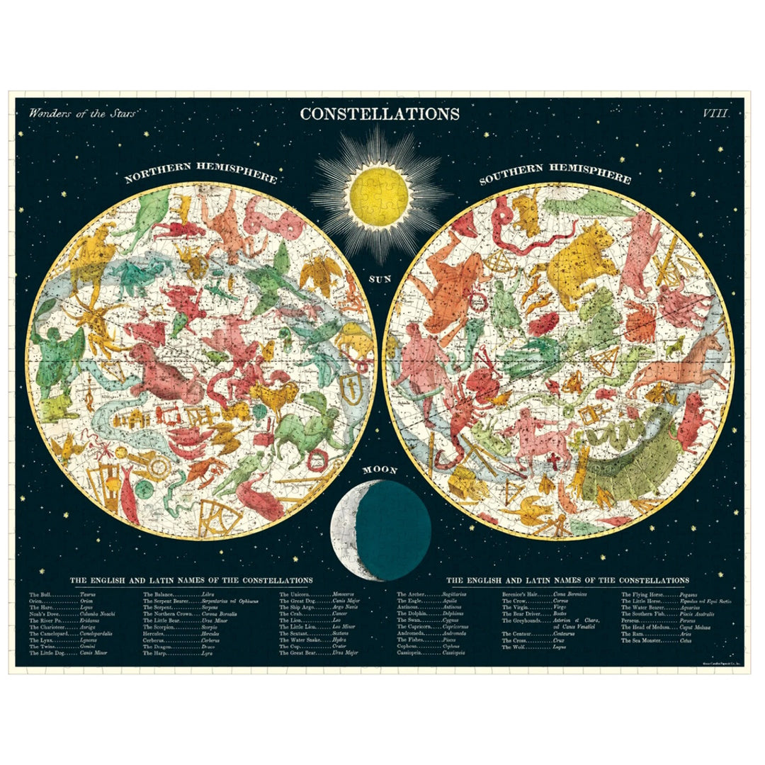 Cavallini 1000 Piece Jigsaw Puzzle - Constellations