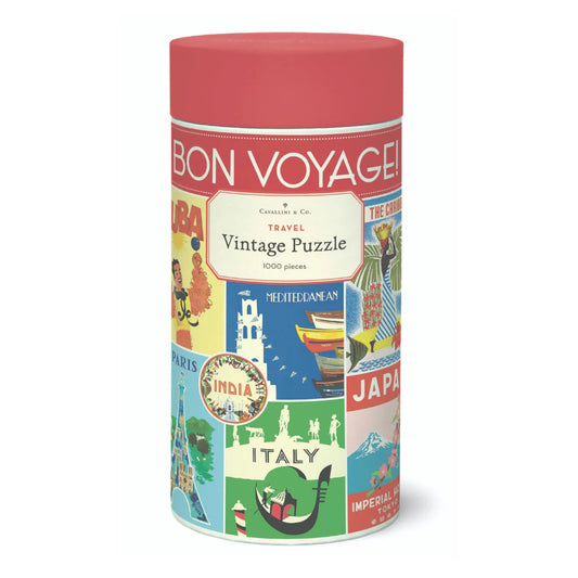 Cavallini 1000 Piece Jigsaw Puzzle - Travel