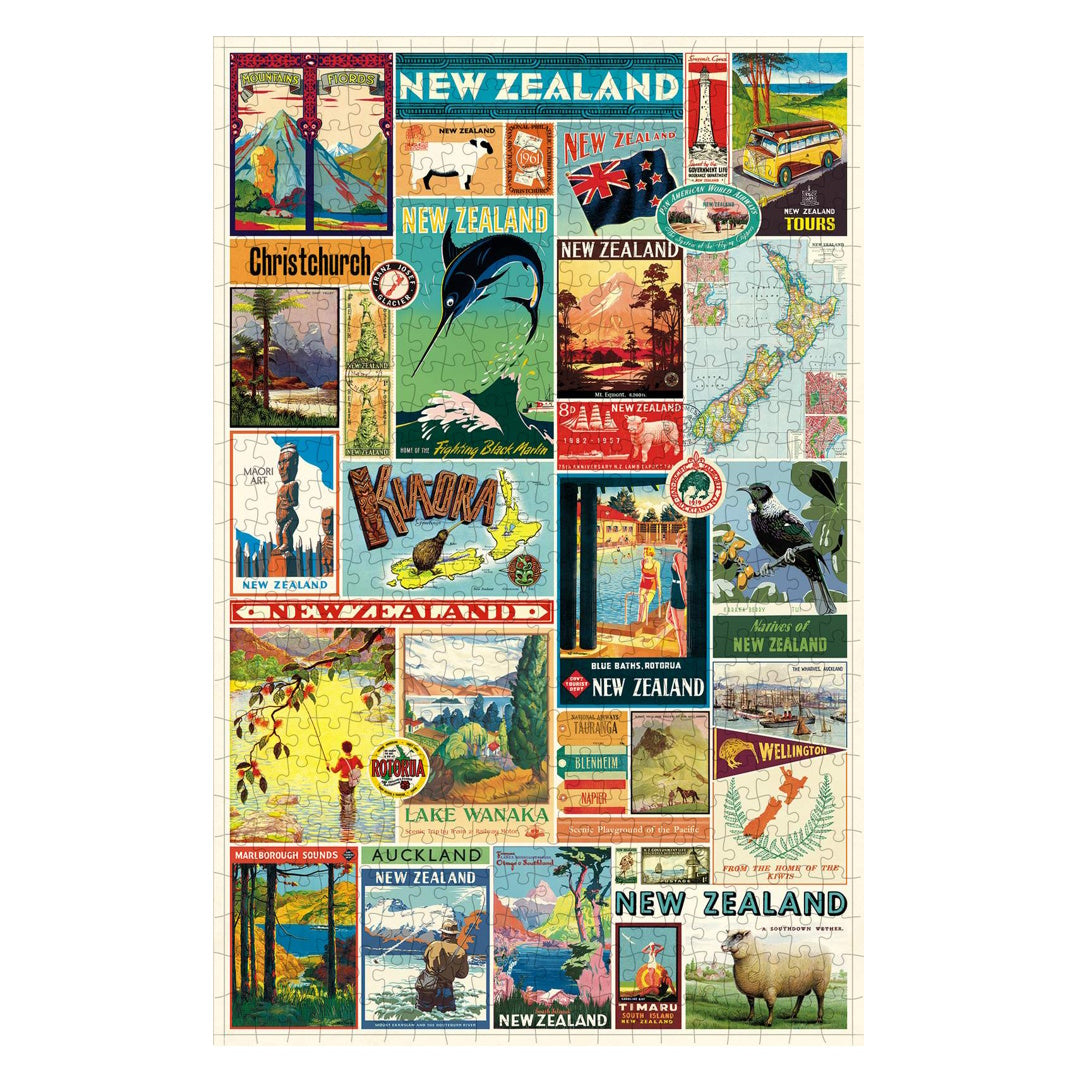 Cavallini 500 Piece Jigsaw Puzzle - New Zealand Images