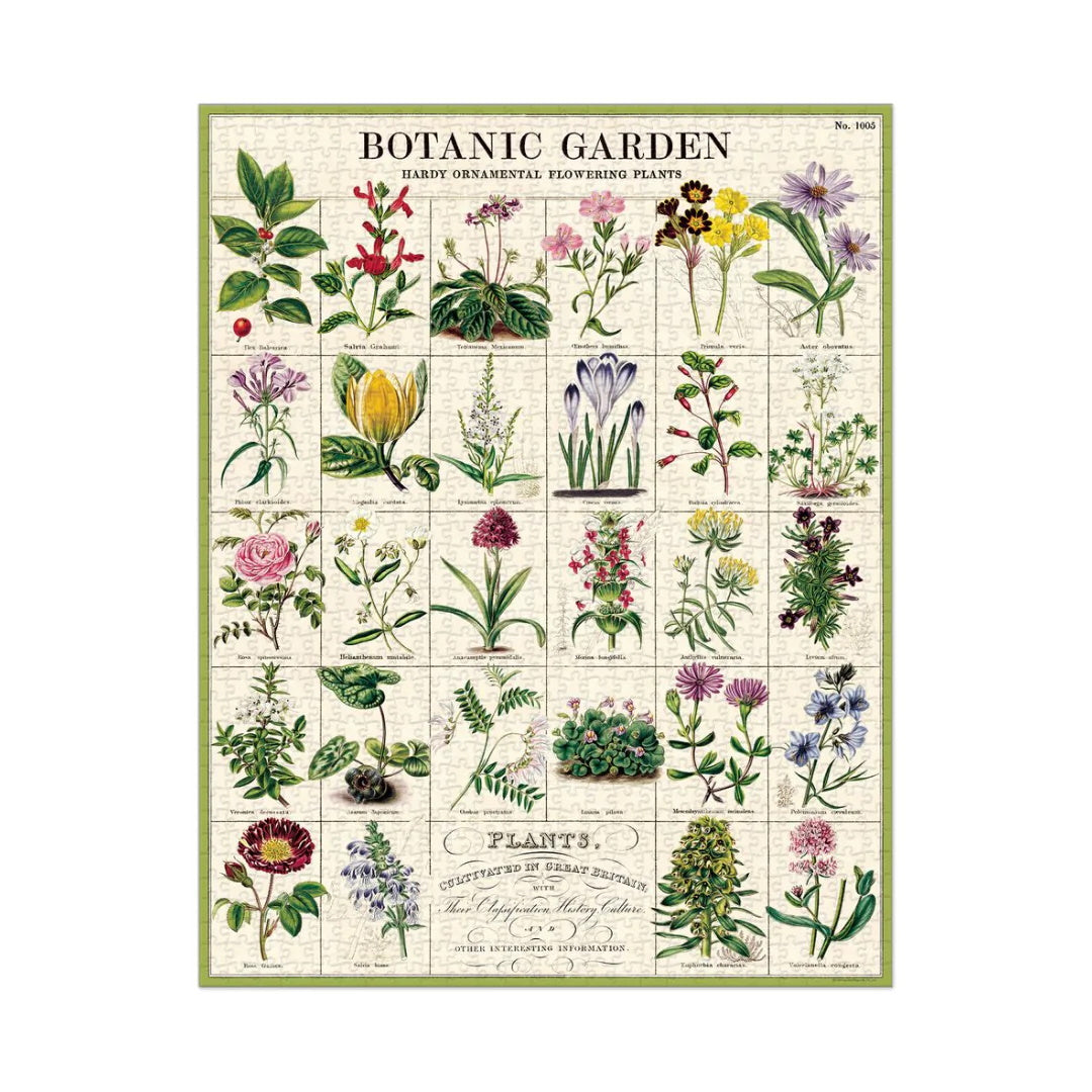 Cavallini Botanic Garden - 1000 Piece Jigsaw Puzzle