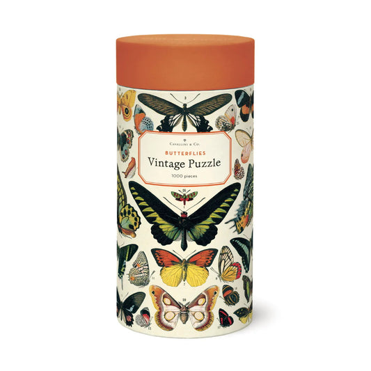 Cavallini Butterflies - 1000 Piece Jigsaw Puzzle