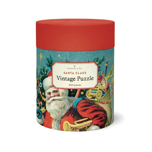 Cavallini Vintage Santa Claus - 500 Piece Jigsaw Puzzle