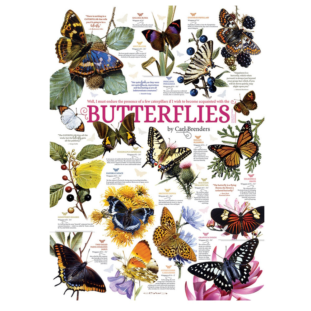 Cobble Hill 1000 Piece Puzzle - Butterfly Collection