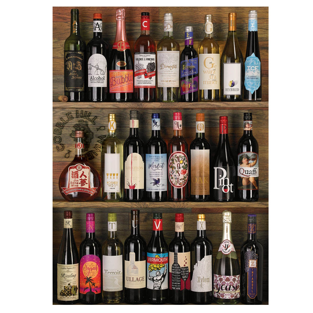 Cobble Hill 1000 Piece Puzzle - Wine Alphabet