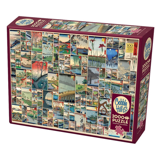 Cobble Hill 2000 Piece Puzzle - 100 Famous Views of Edo