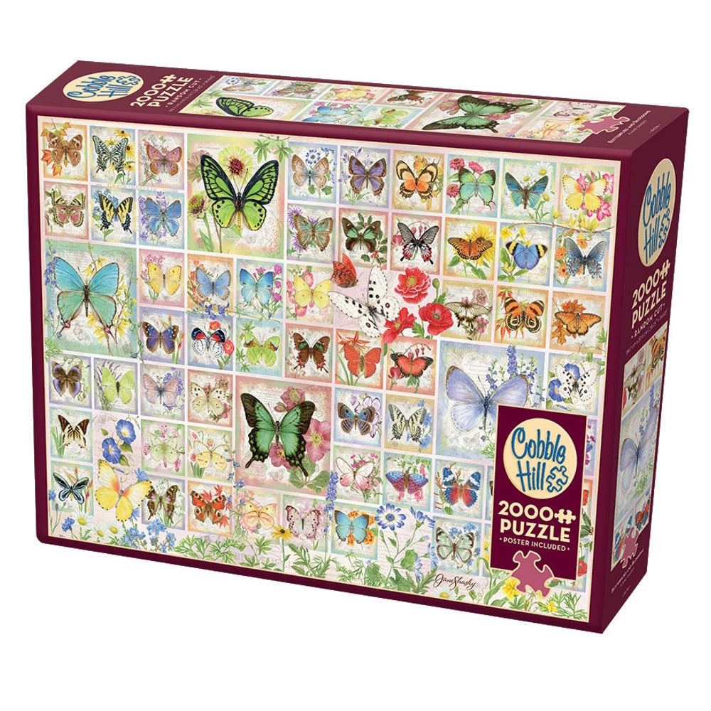 Cobble Hill 2000 Piece Puzzle - Butterflies and Blossoms