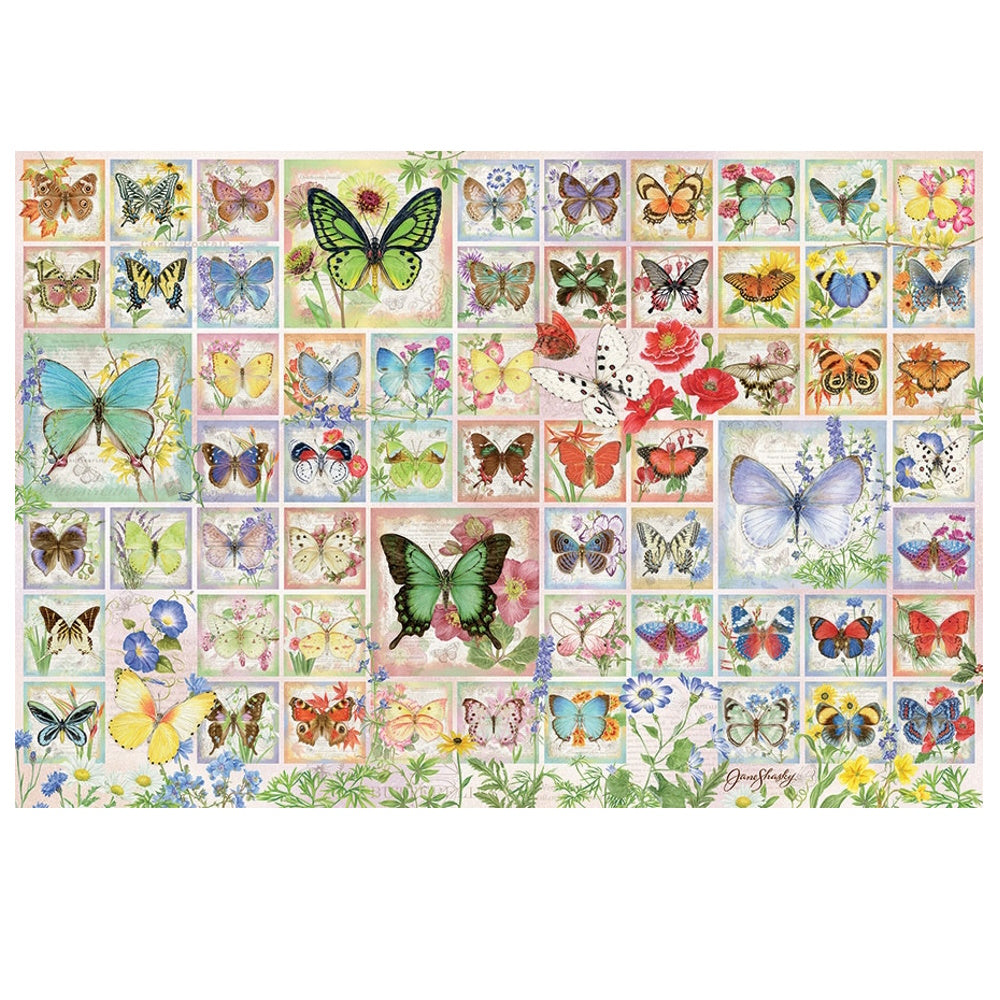 Cobble Hill 2000 Piece Puzzle - Butterflies and Blossoms