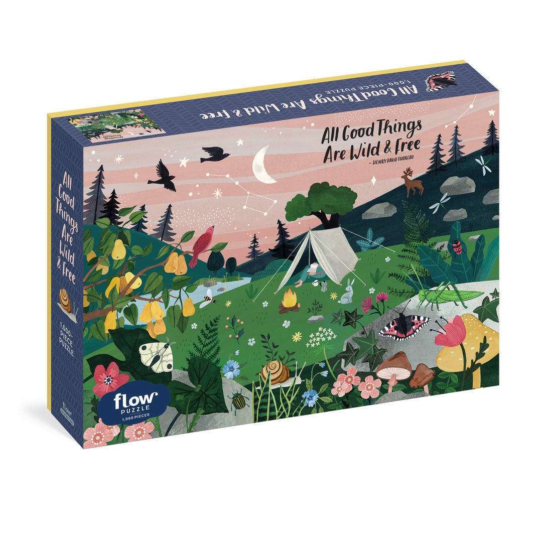 Flow 1000 Piece Jigsaw Puzzle - All Good Things Are Wild and Free