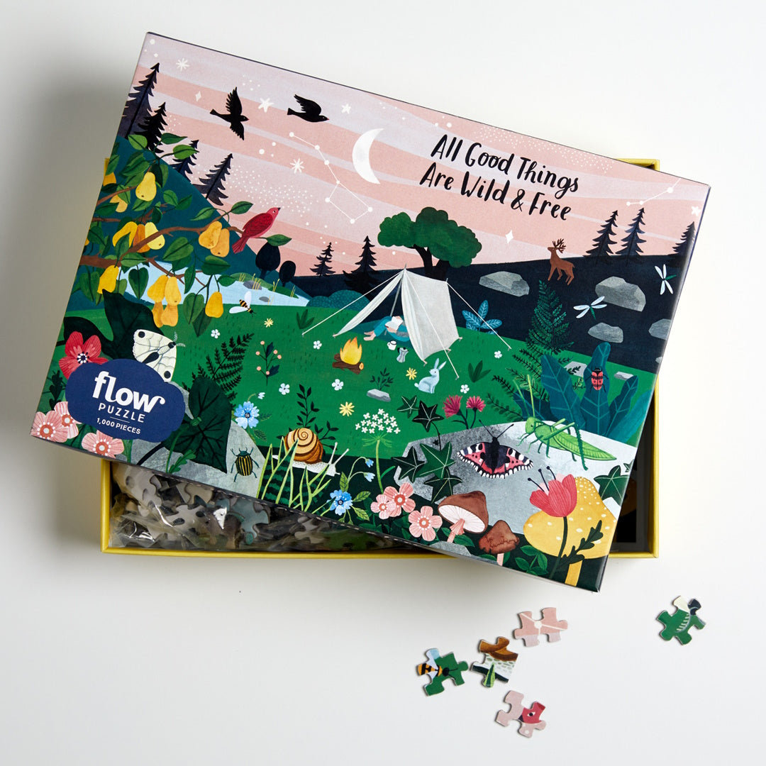 Flow 1000 Piece Jigsaw Puzzle - All Good Things Are Wild and Free