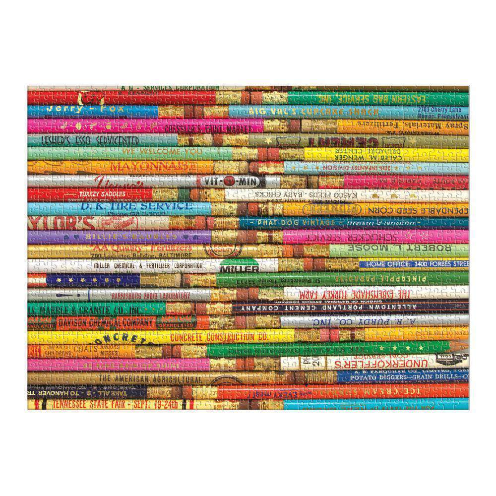 Phat Dog Vintage Pencils - 1000 Piece Jigsaw Puzzle