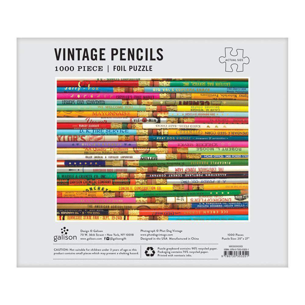 Phat Dog Vintage Pencils - 1000 Piece Jigsaw Puzzle