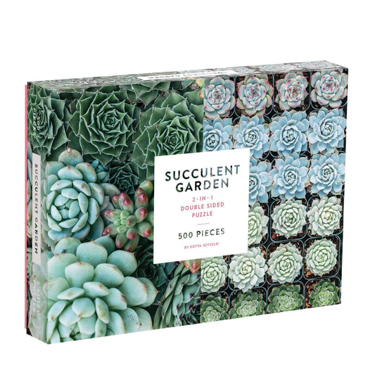 Succulent Garden 2-Sided Puzzle - 500 Piece
