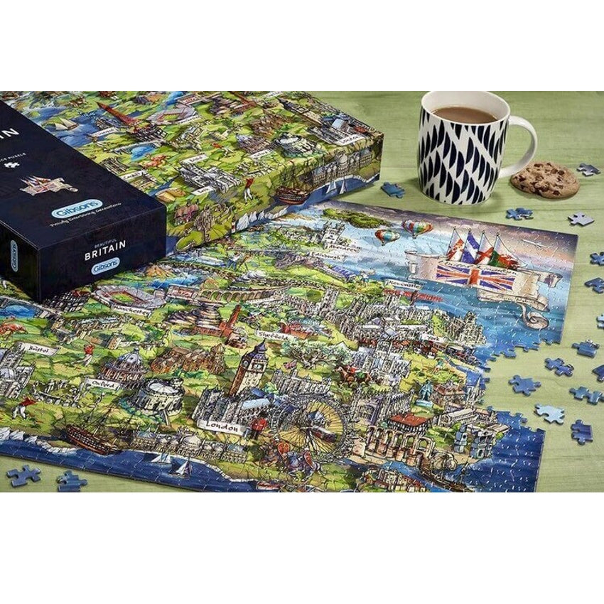 Gibsons 1000 Piece Jigsaw Puzzle - Beautiful Britain