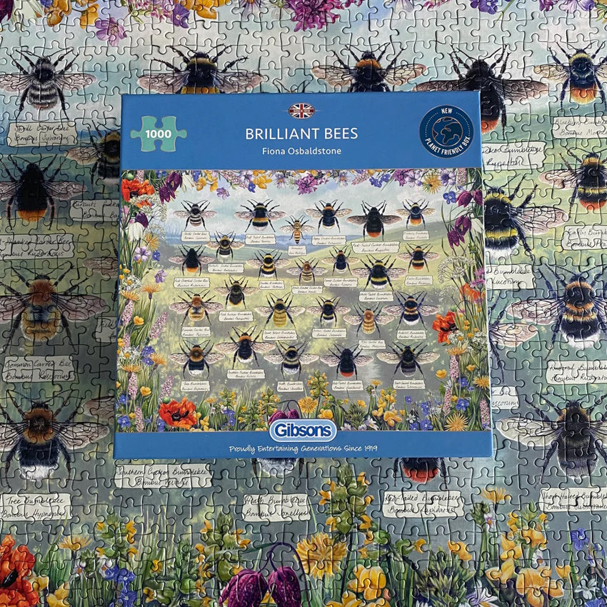 Gibsons 1000 Piece Jigsaw Puzzle - Brilliant Bees