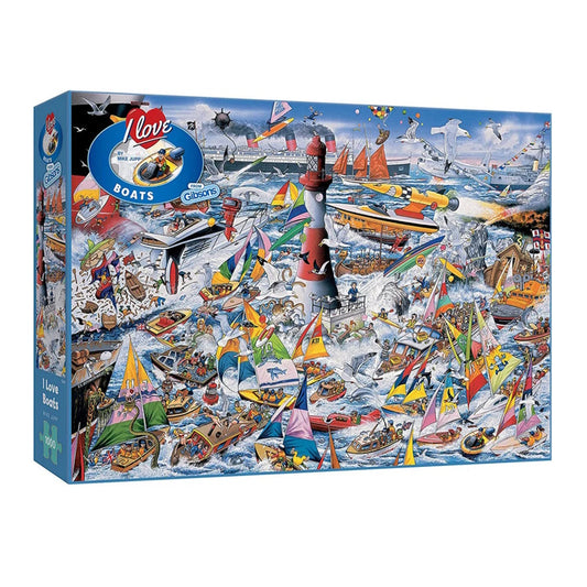 Gibsons 1000 Piece Jigsaw Puzzle - I Love Boats