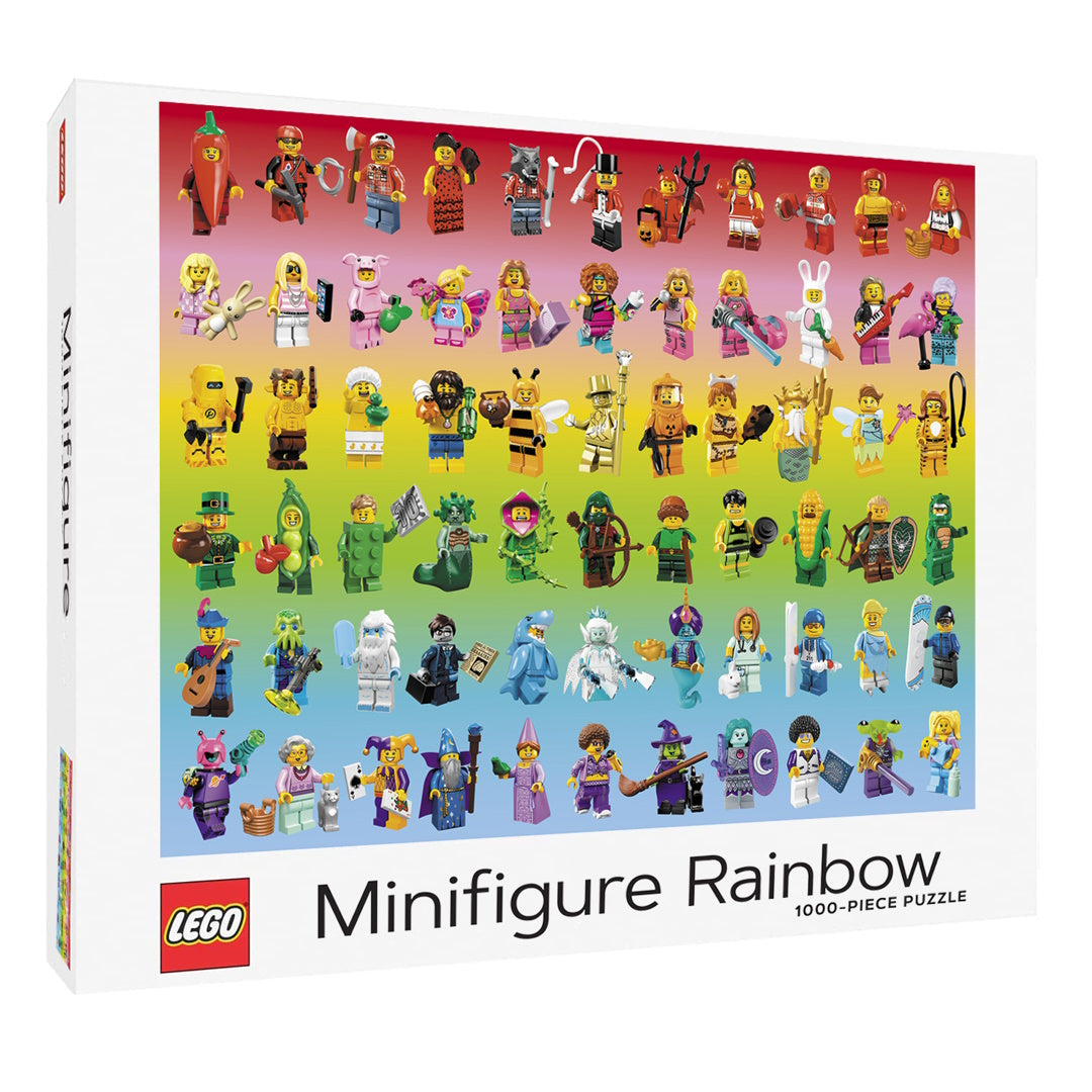 LEGO Minifigure Rainbow 1000 Piece Puzzle