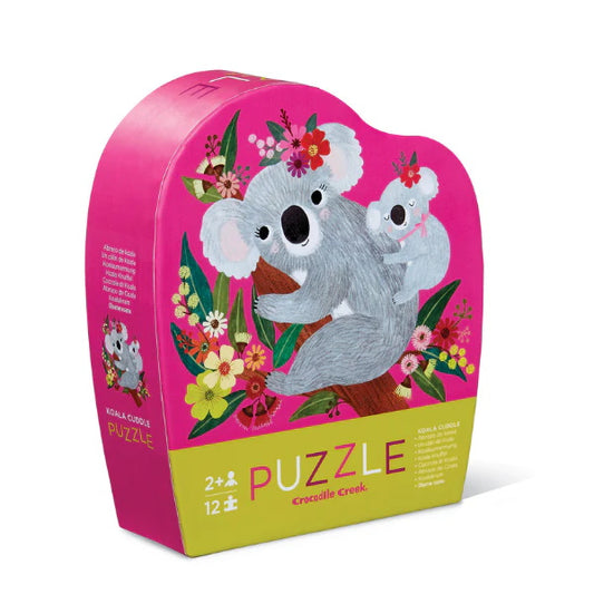 Crocodile Creek 12 Piece Mini Puzzle - Koala Cuddle