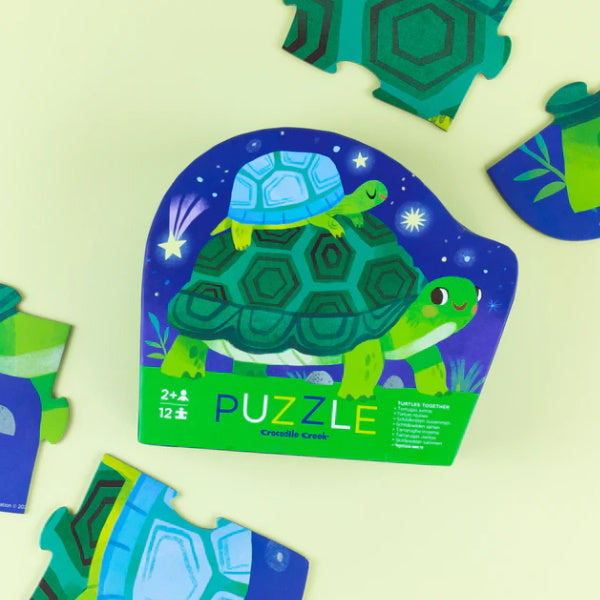 Crocodile Creek 12 Piece Mini Puzzle - Turtles Together