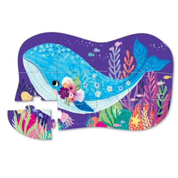 Crocodile Creek 12 Piece Mini Puzzle - Whale Wonder