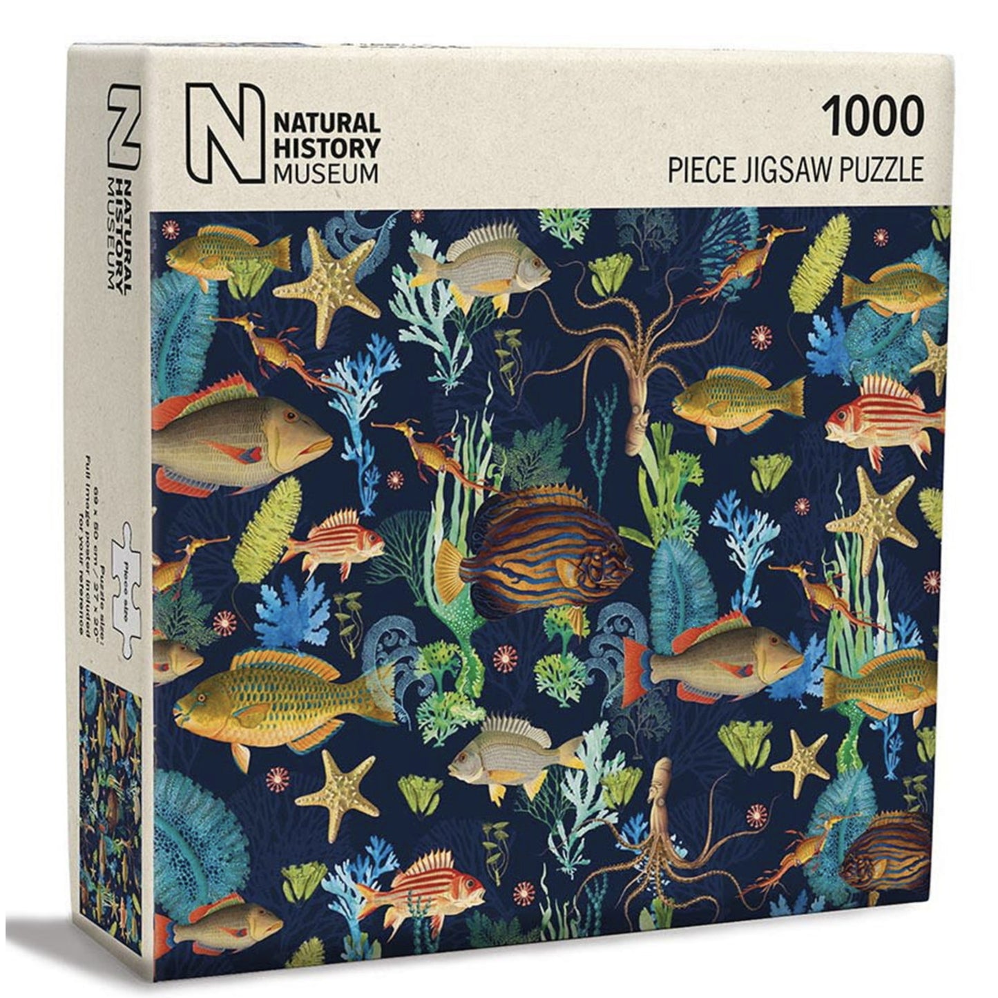 Natural History Museum 1000 Piece Jigsaw Puzzle - An Array of Marine Life